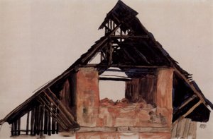 Vieux pignon - Egon Schiele